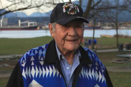 William Jones Ignace, also known as Wolverine, was a key figure in the 1995 Gustafsen Lake standoff. The 82-year-old Secwepemc man died March 22, 2016, (Facebook/Ts'Peten Defence Committee)